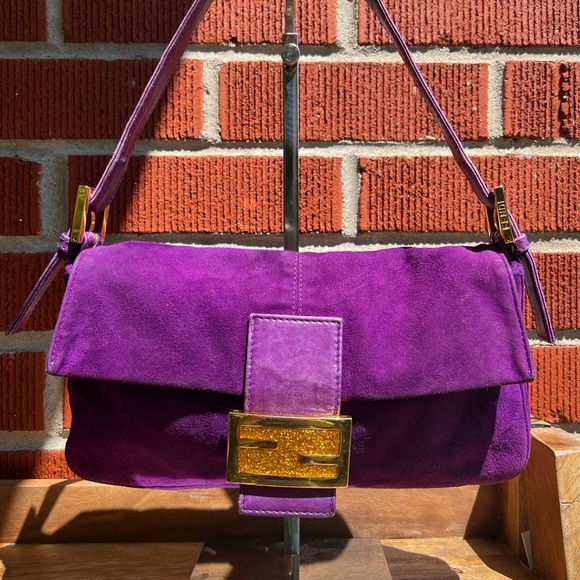 Fendi Handbags - Fendi Purple Baguette Vintage